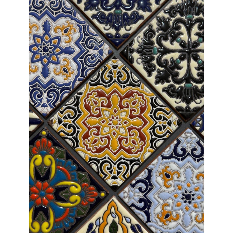 Azulejo Artesanal Talavera Relieve 90pz #acrs-20