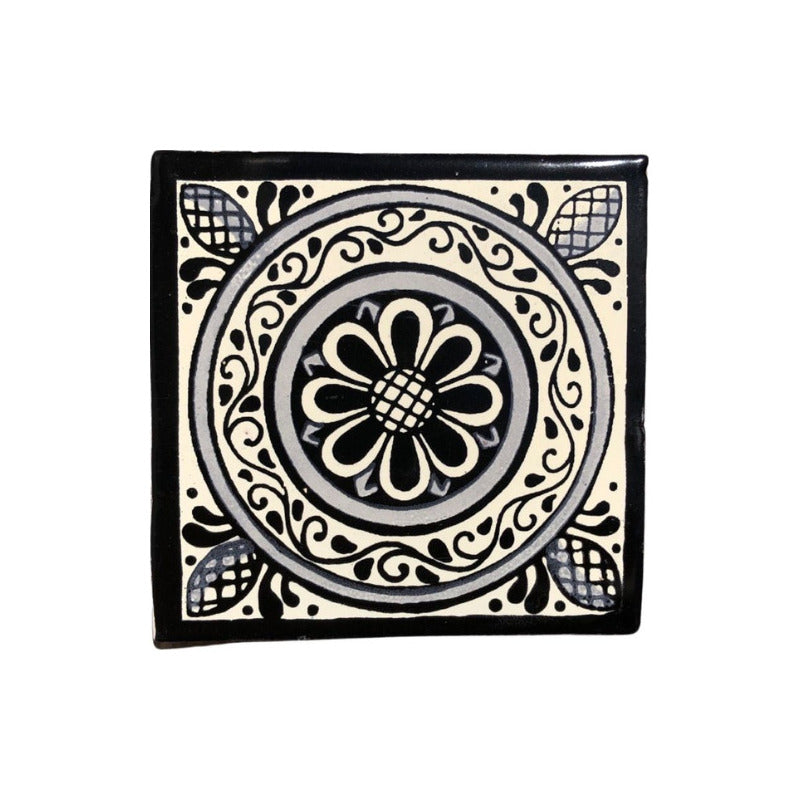 Azulejo 10.5cm Artesanal Talavera Liso 90pz #acls-113