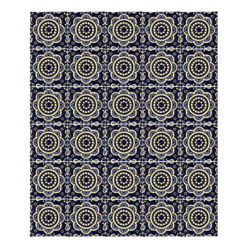 Azulejo 11cm Artesanal Talavera Relieve 90pz #acrs-06