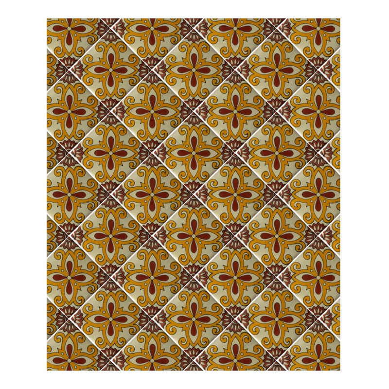 Azulejo 10.5cm Artesanal Talavera Liso 90pz #acln-19