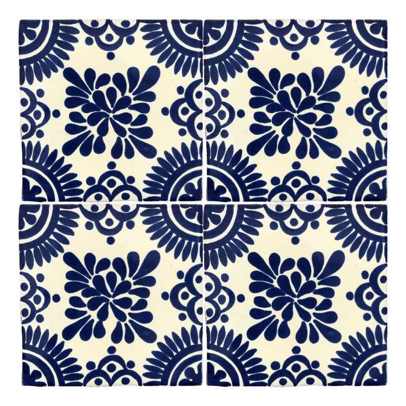 Azulejo Artesanal Tipo Talavera Liso 90pz #acls-60