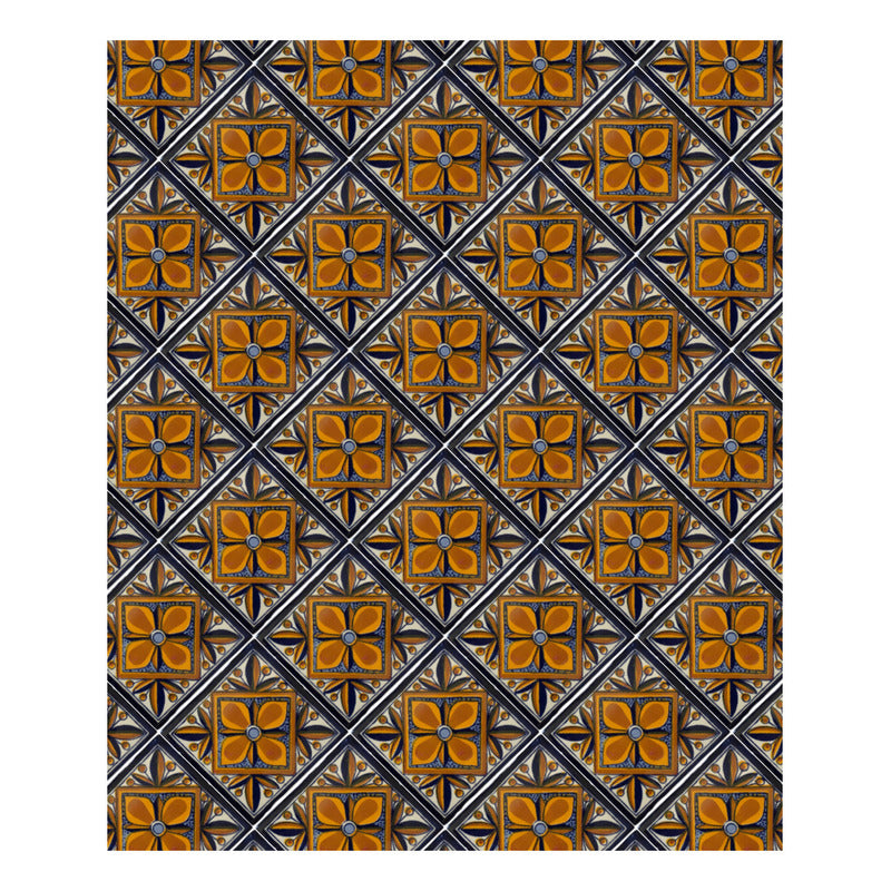 Azulejo 10.5cm Artesanal Tipo Talavera Liso 90pz #acln-28