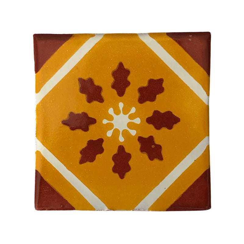 Azulejo 10.5cm Artesanal Talavera Liso 90pz #acls-81