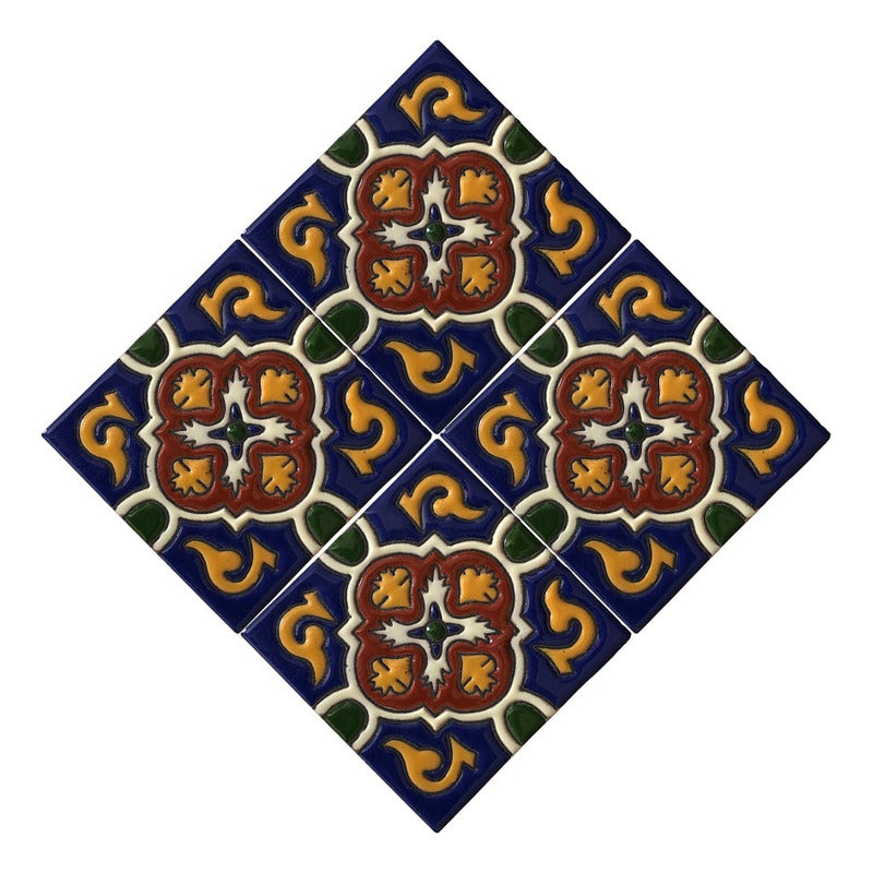 Azulejo Artesanal Talavera Relieve 90pz #acrs-34