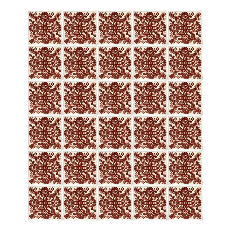 Azulejo Artesanal Talavera Liso 90pz #acls-75