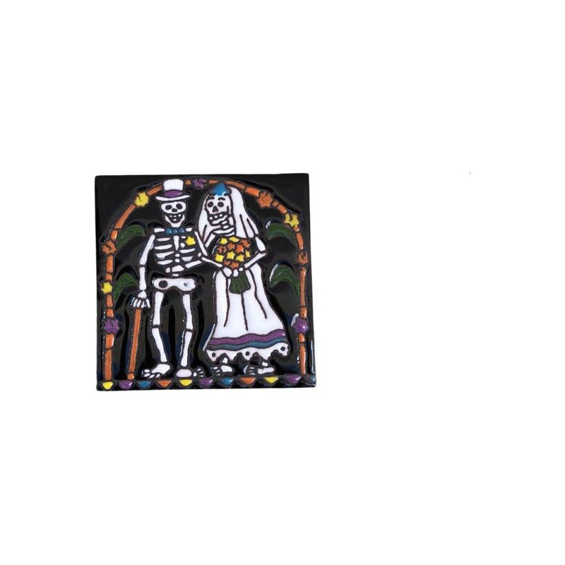 Azulejo 11cm Artesanal Tipo Talavera Relieve 90pz #acre Acre-14