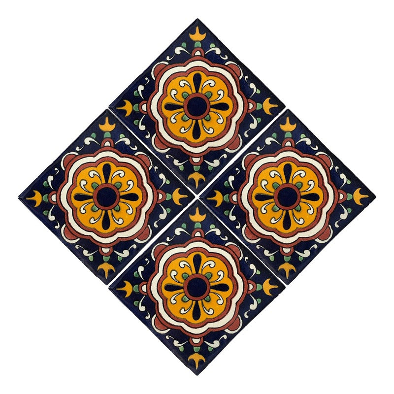 Azulejo Artesanal Talavera Liso 90pz #acln-59