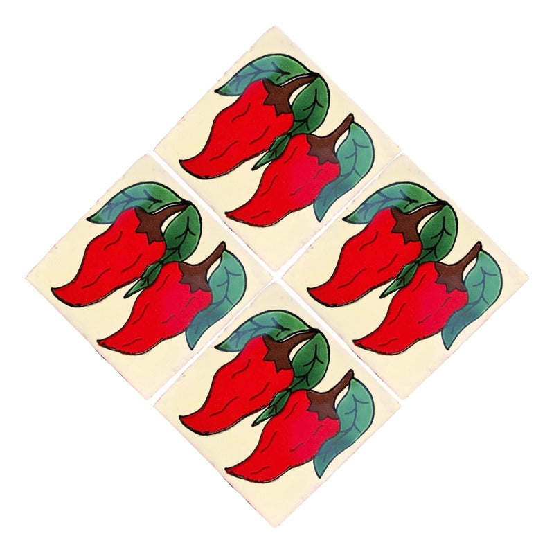 Azulejo 10.5cm Artesanal Tipo Talavera Liso 90pz #acln-02