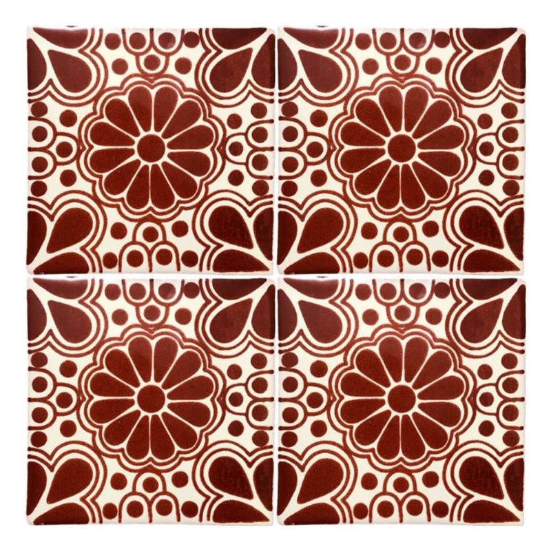 Azulejo Artesanal Talavera Liso 90pz #acls-76