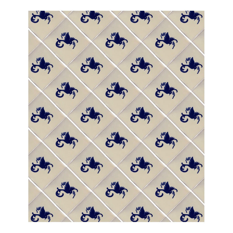 Azulejo Artesanal Talavera Liso 90pz #acls-127