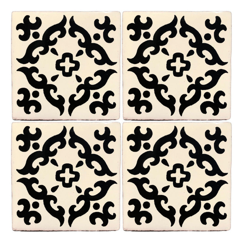 Azulejo 10.5cm Artesanal Tipo Talavera Liso 90pz #acls Acls-115