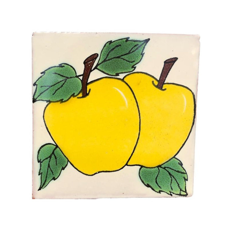 Azulejo 10.5cm Artesanal Tipo Talavera Liso 90pz #acln Acln-05