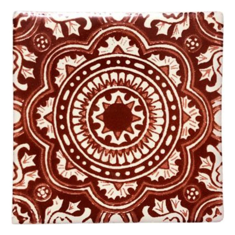 Azulejo 10.5cm Artesanal Tipo Talavera Liso 90pz #acls Acls-93