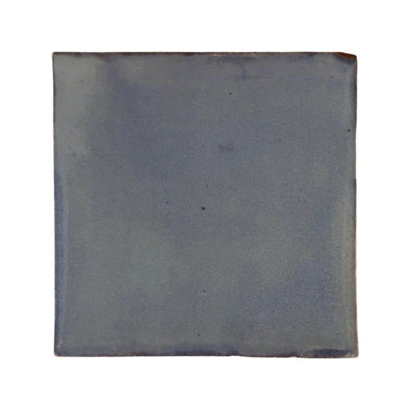 Azulejo 10.5cm Artesanal Tipo Talavera Liso 90pz Az Clar S/b