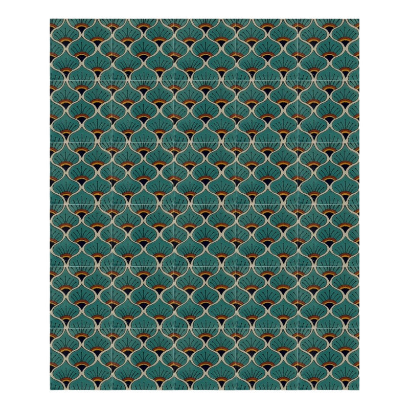 Azulejo 10.5cm Artesanal Tipo Talavera Liso 90pz #acln Acln-42