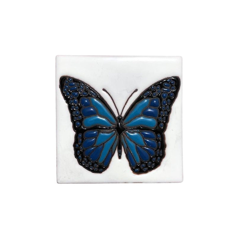 Azulejo 11cm Artesanal Tipo Talavera Relieve 90pz #acrn Acrn-37