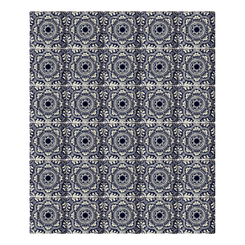 Azulejo 10.5cm Artesanal Tipo Talavera Liso 90pz #acls Acls-49