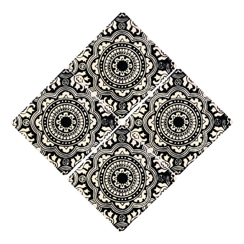 Azulejo 10.5cm Artesanal Tipo Talavera Liso 90pz #acls-105