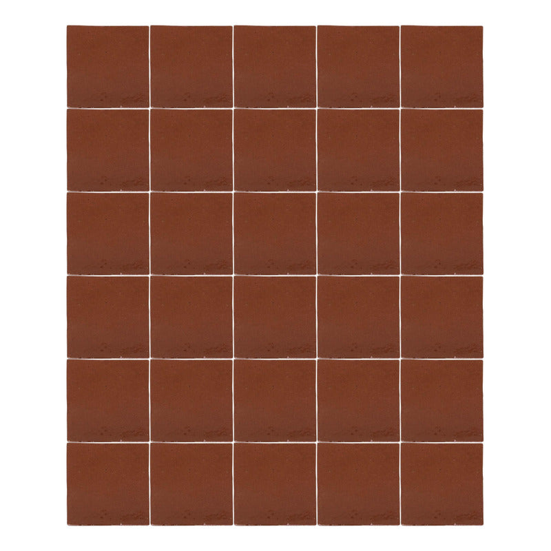 Azulejo Artesanal Talavera Liso 90pz Colores Terracota