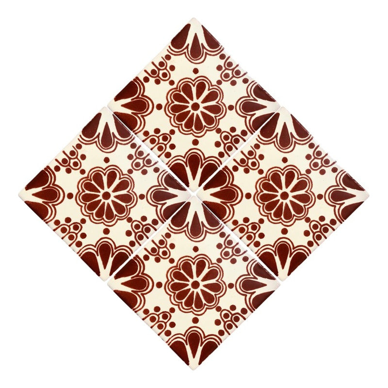 Azulejo Artesanal Tipo Talavera Liso 90pz #acls-79