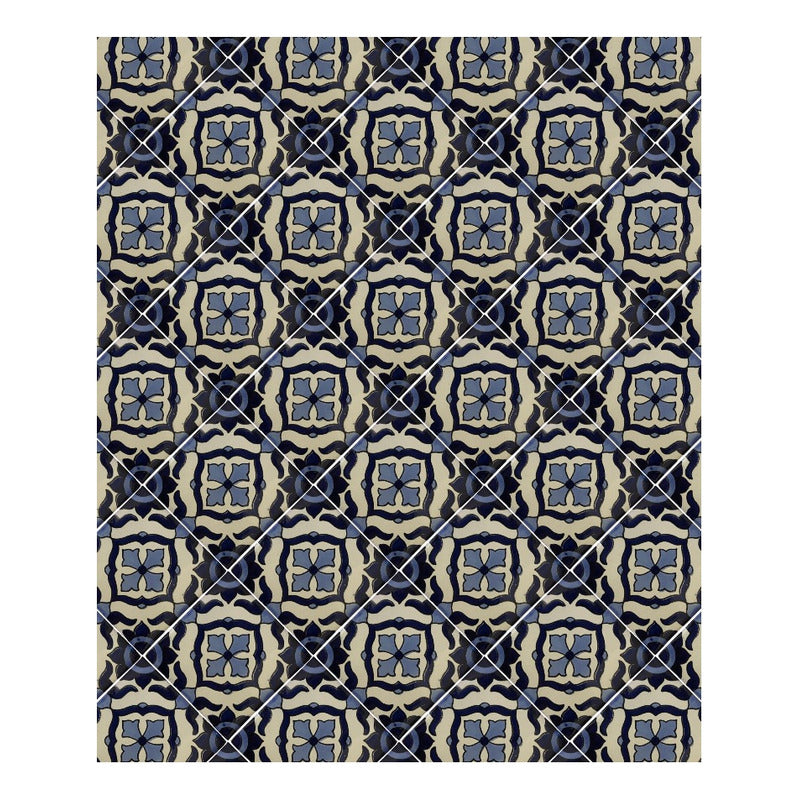 Azulejo Artesanal Tipo Talavera Liso 90pz #acln-26