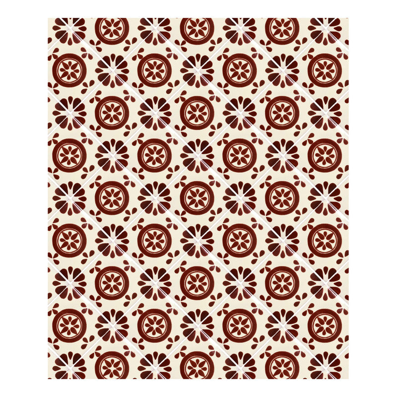 Azulejo 10.5cm Artesanal Tipo Talavera Liso 90pz #acls Acls-78