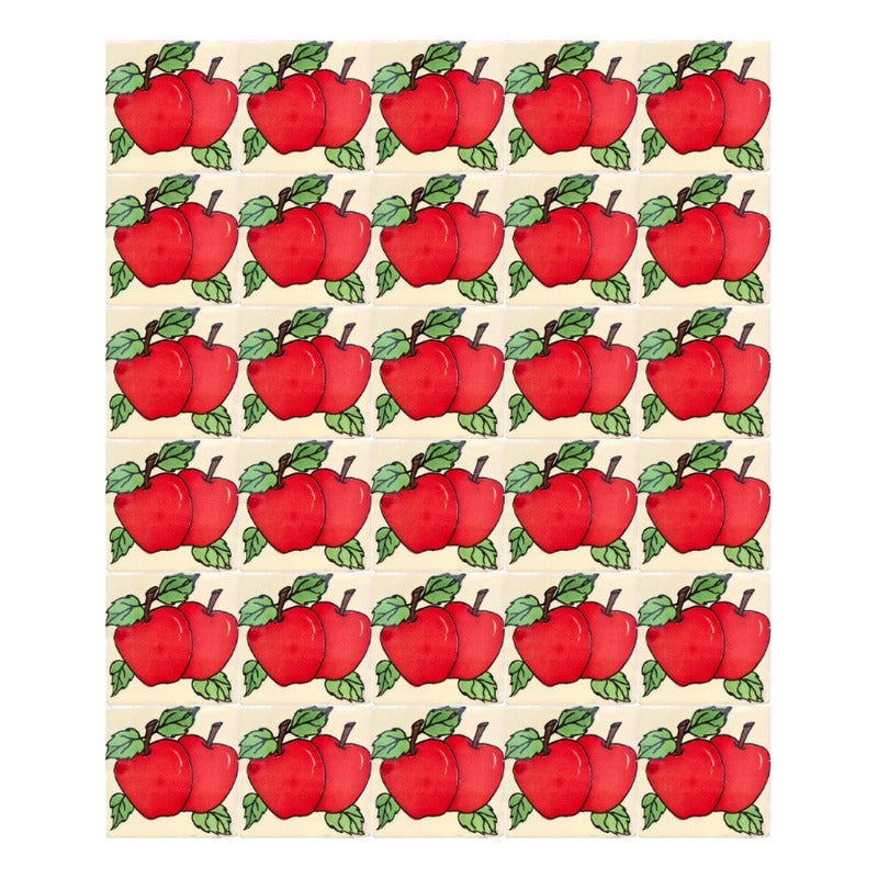 Azulejo 10.5cm Artesanal Tipo Talavera Liso 90pz #acln Acln-06