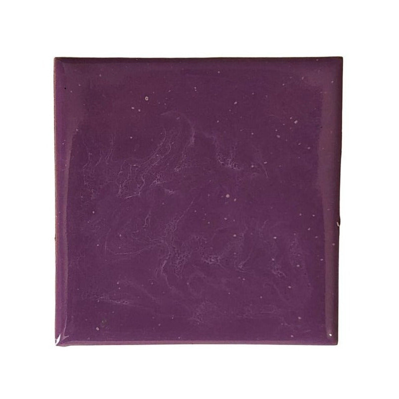 Azulejo 15.5cm Artesanal Talavera Liso 44pz Colores Lila Claro