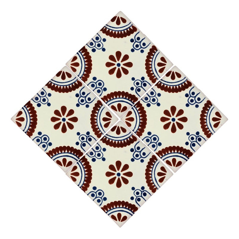 Azulejo Artesanal Talavera Liso 90pz #acls-98