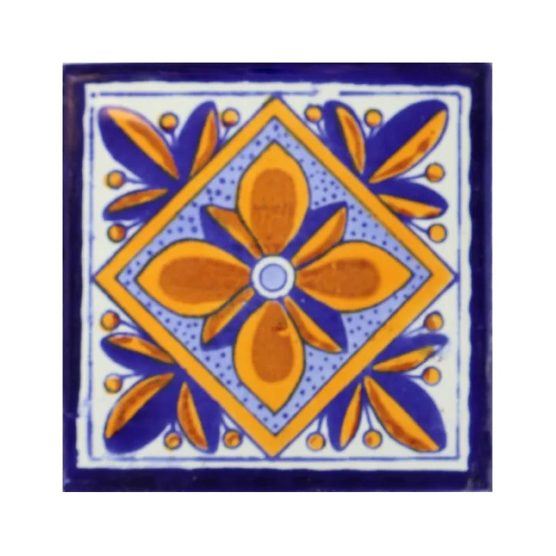 Azulejo Cerámico Artesanal 1m2  Alhambra 03 Blanco