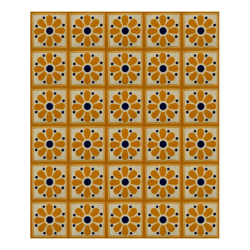 Azulejo 10.5cm Artesanal Talavera Liso 90pz #acls Acls-82