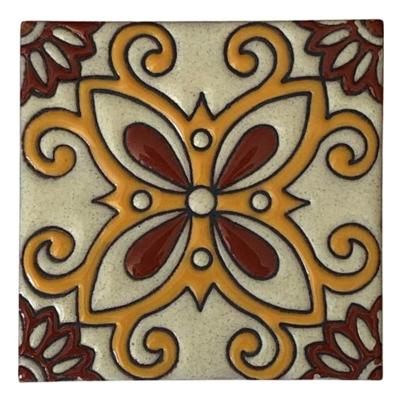 Azulejo Artesanal Talavera Relieve 90pz #acrs-27