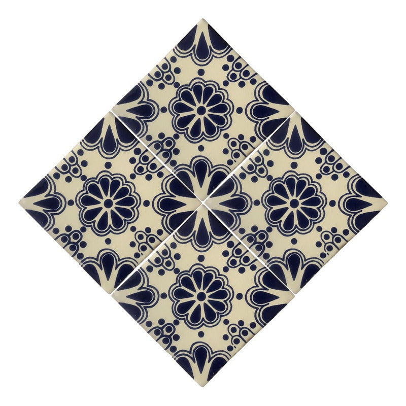 Azulejo Artesanal Tipo Talavera Liso 90pz #acls-46