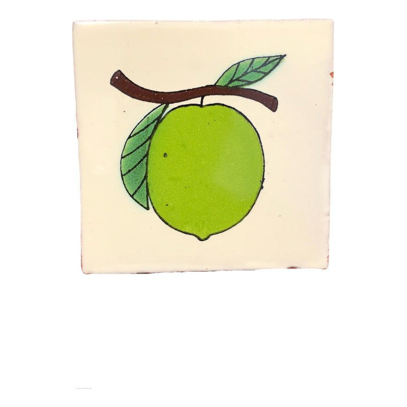 Azulejo 10.5cm Artesanal Tipo Talavera Liso 90pz #acln Acln-04