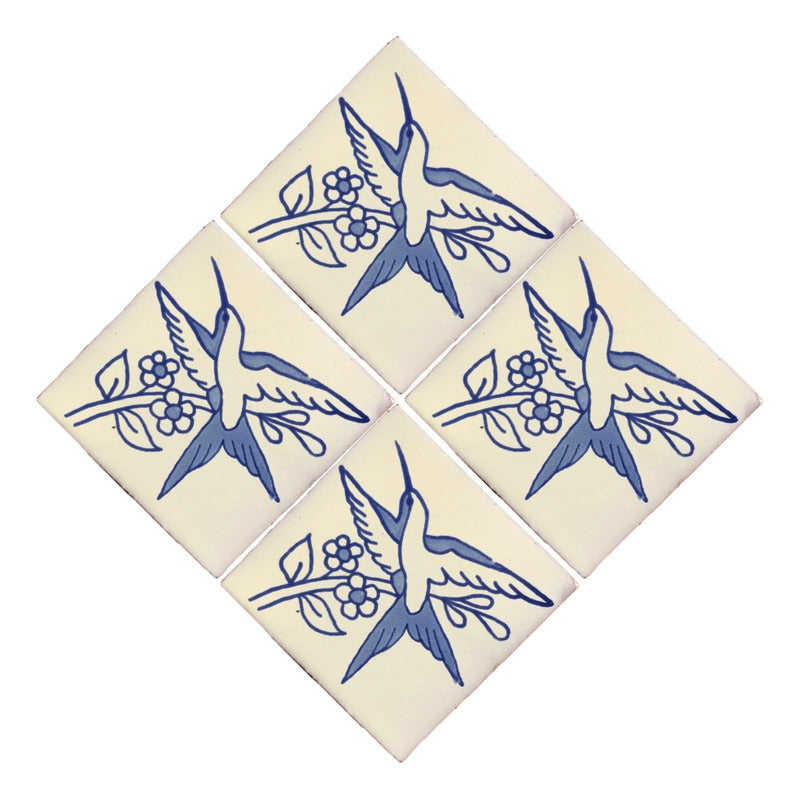 Azulejo Artesanal Tipo Talavera Liso 90pz #acls-125