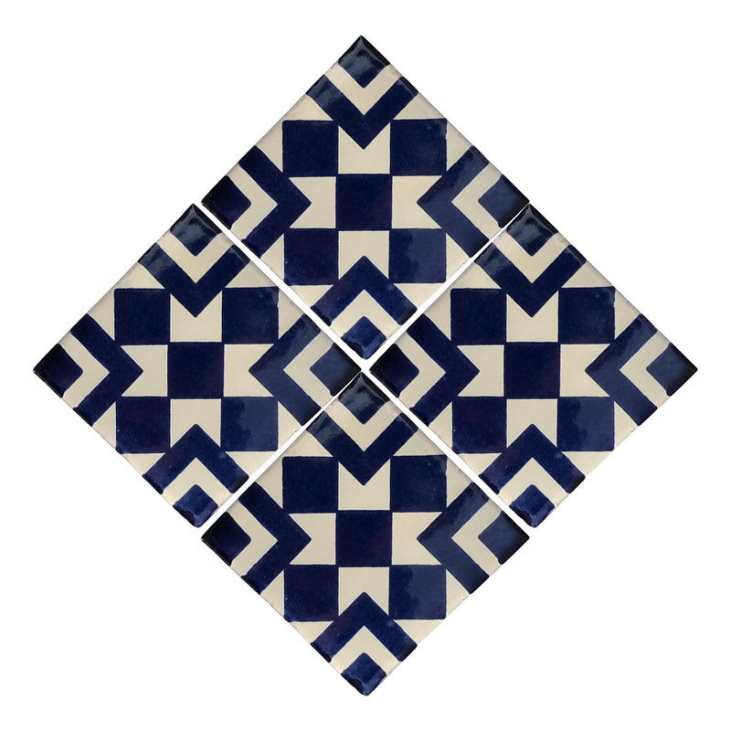 Azulejo Artesanal Tipo Talavera Liso 90pz #acls-40