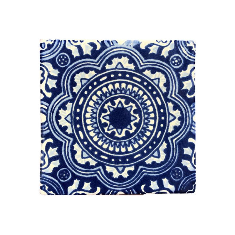 Azulejo 10.5cm Artesanal Tipo Talavera Liso 90pz #acls-86