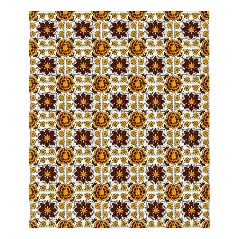 Azulejo 10.5cm Artesanal Tipo Talavera Liso 90pz #acln Acln-56