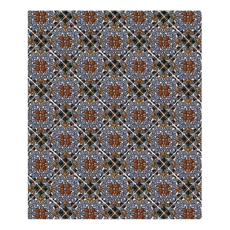 Azulejo 11cm Artesanal Talavera Relieve 90pz #acrs-09