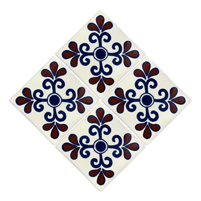 Azulejo Artesanal Talavera Liso 90pz #acls-99