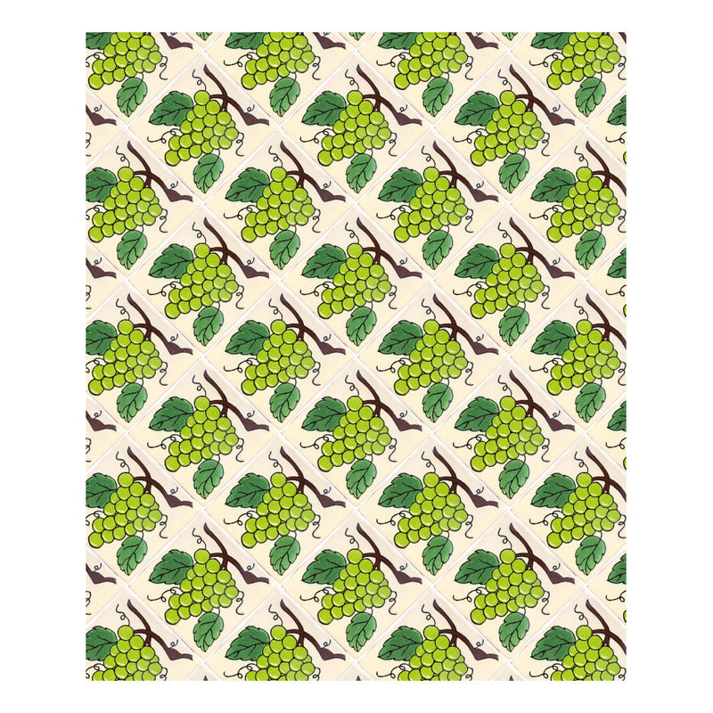 Azulejo 10.5cm Artesanal Tipo Talavera Liso 90pz #acln-13