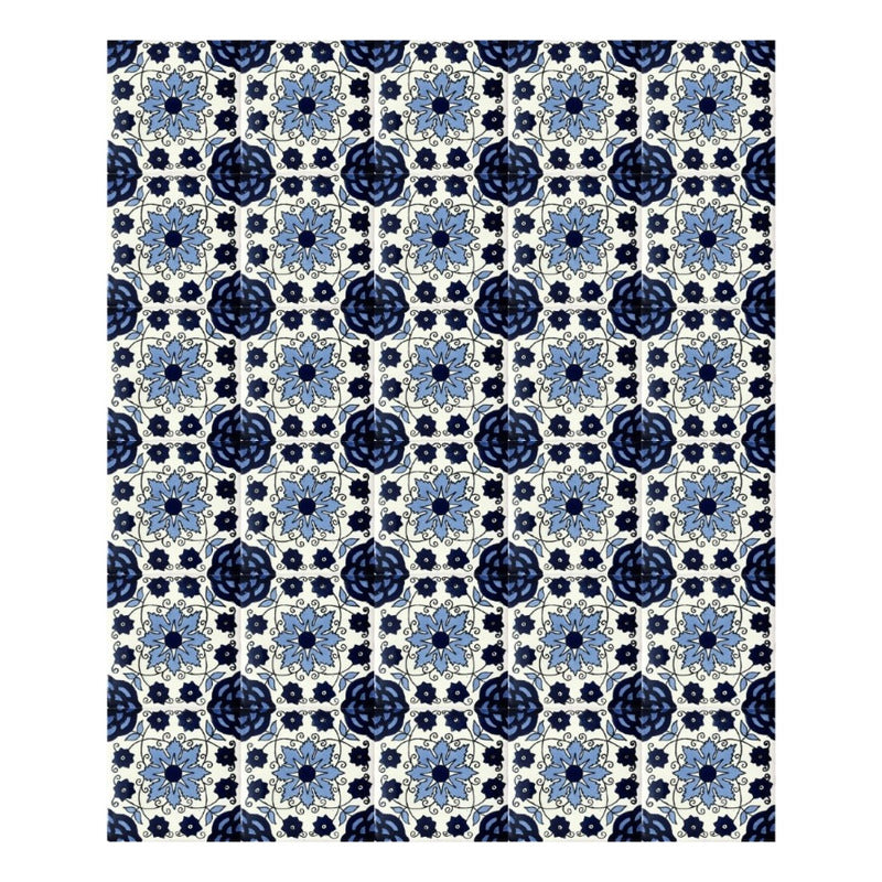 Azulejo 10.5cm Artesanal Tipo Talavera Liso 90pz #acln Acln-54