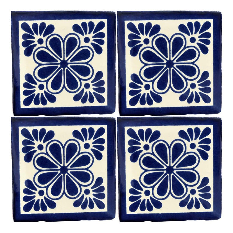 Azulejo Artesanal Tipo Talavera Liso 90pz #acls-59