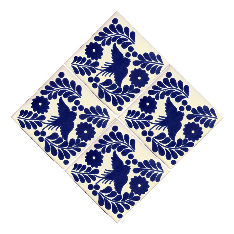 Azulejo Artesanal Talavera Liso 90pz #acls-135