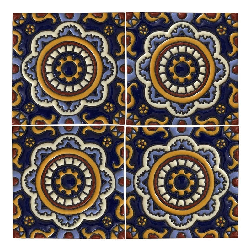 Azulejo Artesanal Talavera Relieve 90pz #acrs-26