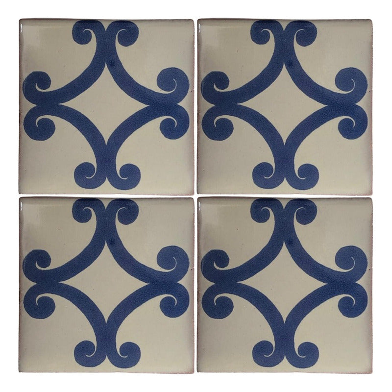 Azulejo Artesanal Talavera Liso 90pz #acls-39