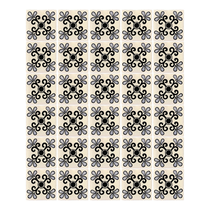 Azulejo Artesanal Talavera Liso 90pz #acls-116