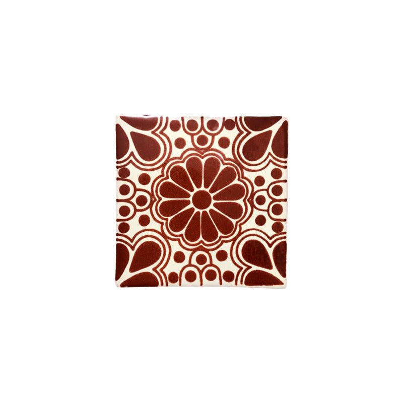 Azulejo 10.5cm Artesanal Talavera Liso 90pz #acls-76