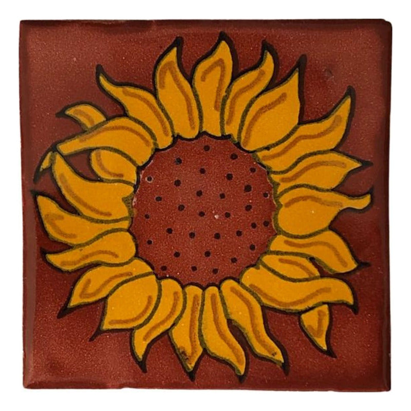 Azulejo 10.5cm Artesanal Talavera Liso 90pz #acln-14