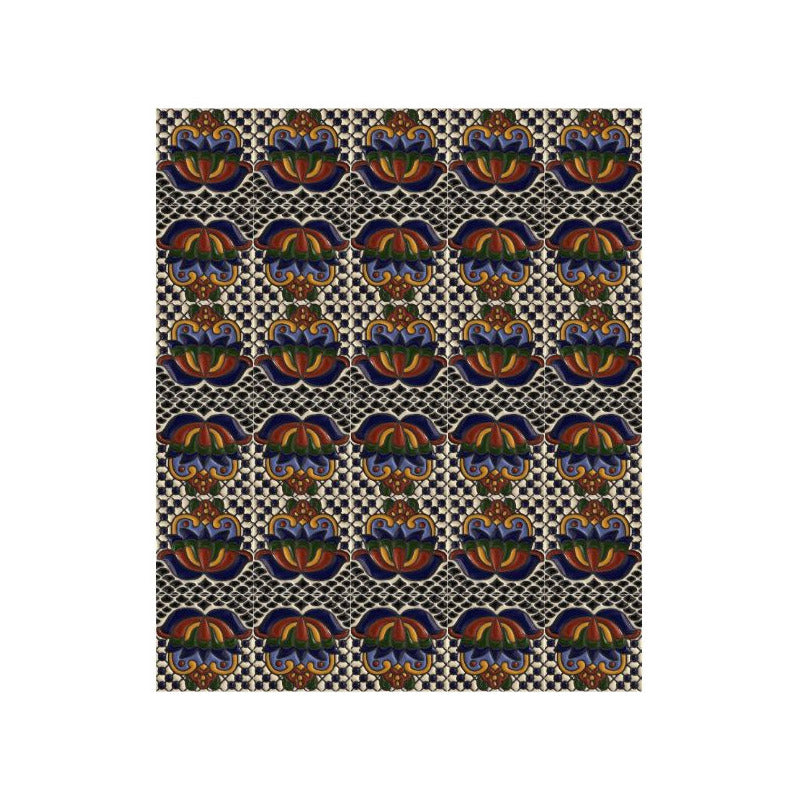 Azulejo Artesanal Tipo Talavera Relieve 90pz #acrs-15